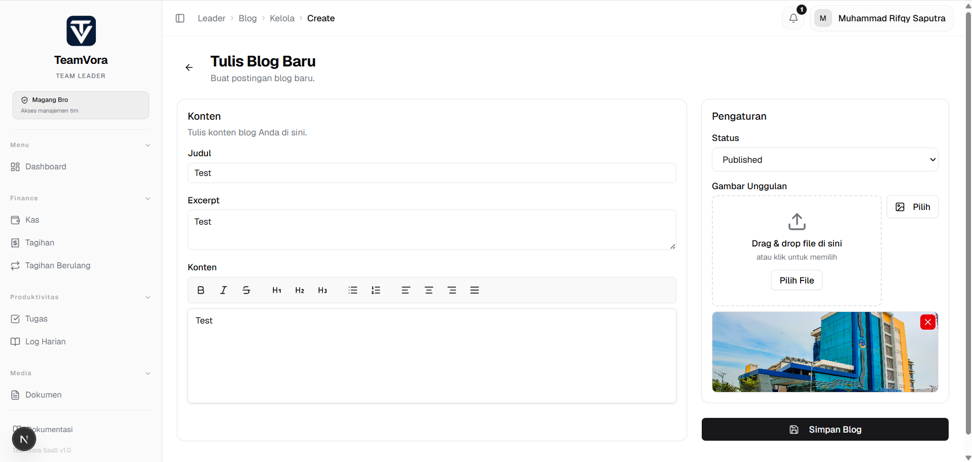 Editor Blog